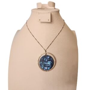 Kenneth Cole Iridescent Blue and Silver Necklace